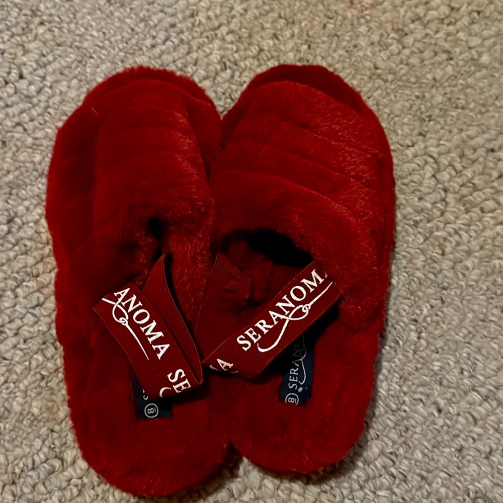 Red Seranoma slippers